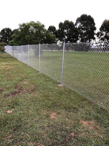Leaning fence post repair